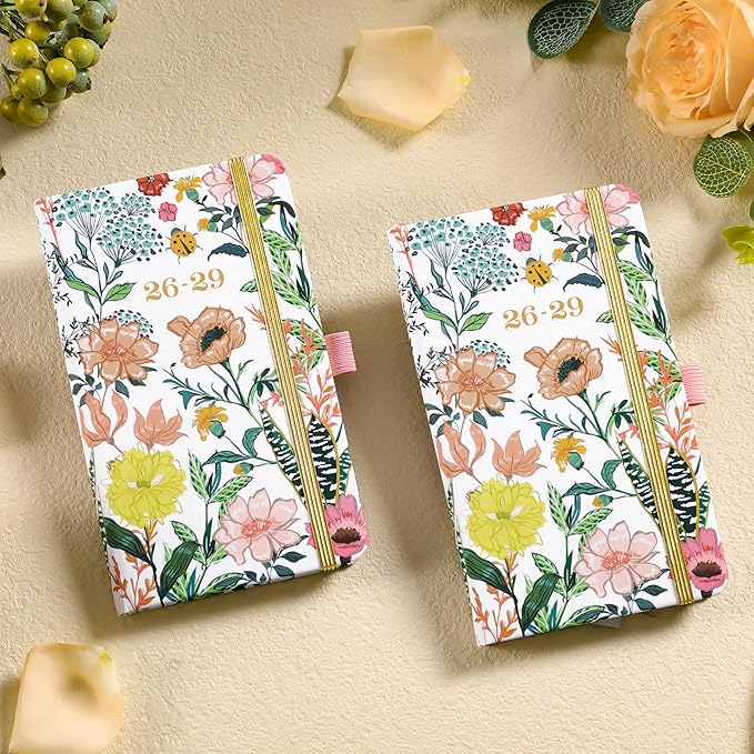 2026-2029 Pocket Planner/Calendar - 3 Year Monthly Planner 2026-2029, Jul 2026 - Jun 2029, 3.8" x 6.3", Small/Purse Planner 36 Months with Pen Holder, Inner Pocket, Elastic Closure and 61 Notes Pages