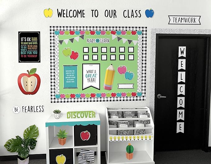 CTP Doodle Apples 6" Cut-Outs (Core Decor) Classroom Decor (10420 Creative Teaching Press)