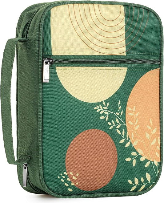 Mr. Pen- Bible Cover Case, Carrying Book Case with Durable Handle and Zippered Pocket, Bible Protective Church Bag for Men & Women, Christian Gifts, Dark Green