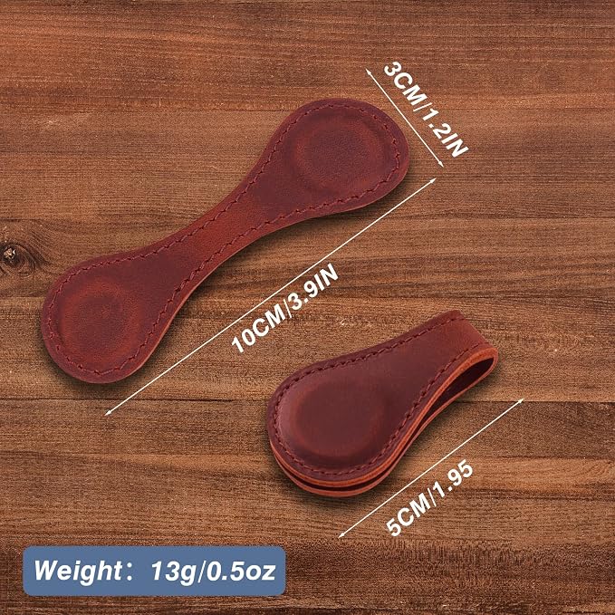 Magnetic Leather Bookmarks,3 Pcs Personalized Vintage Bookmarks for Reading Book Accessories Page Markers Convenient Mark Clip Gift Lover Readers Men Women Student (Red+Navy blue+Coffee)