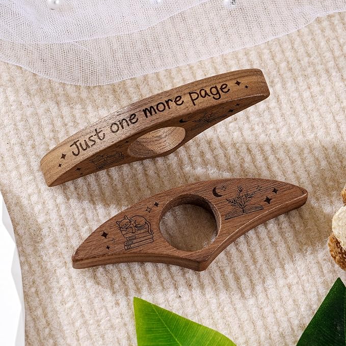 Just One More Page – Personalized Book Page Holder | Custom Name Thumb Spreader | Reading Gift for Book Lovers & Kids