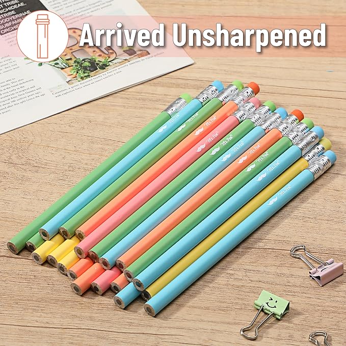 Mr. Pen- Jumbo Pencils, 30 Pack, Colorful Barrels, Smooth Black 2 HB Graphite Cores, Large Preschool Pencils, Smooth Writing Lead for Kindergarten, Kids and School Supplies
