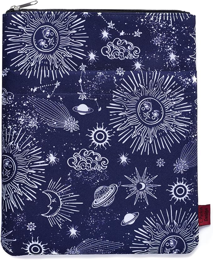 Book Sleeve for Book Lovers, Bookish Book Protector, Book Covers for Paperbacks, Washable Fabric, Book Sleeves with Zipper, Medium 11 Inch X 8.7 Inch