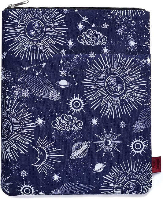 Book Sleeve for Book Lovers, Bookish Book Protector, Book Covers for Paperbacks, Washable Fabric, Book Sleeves with Zipper, Medium 11 Inch X 8.7 Inch