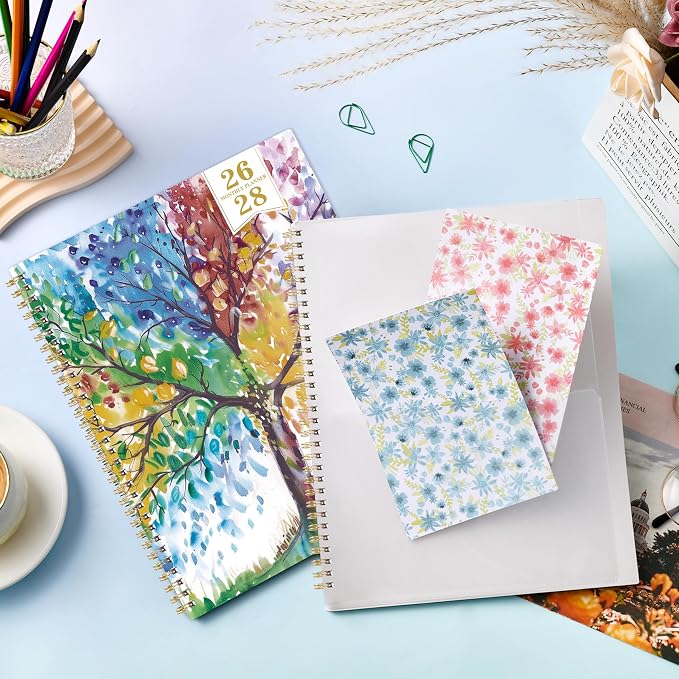 2026-2028 Monthly Planner - 2026-2028 Planner from July 2026 - June 2028, 8.5'' x 11'', 2 Year Monthly Planners with Double-Side Pocket, 24 Tabs