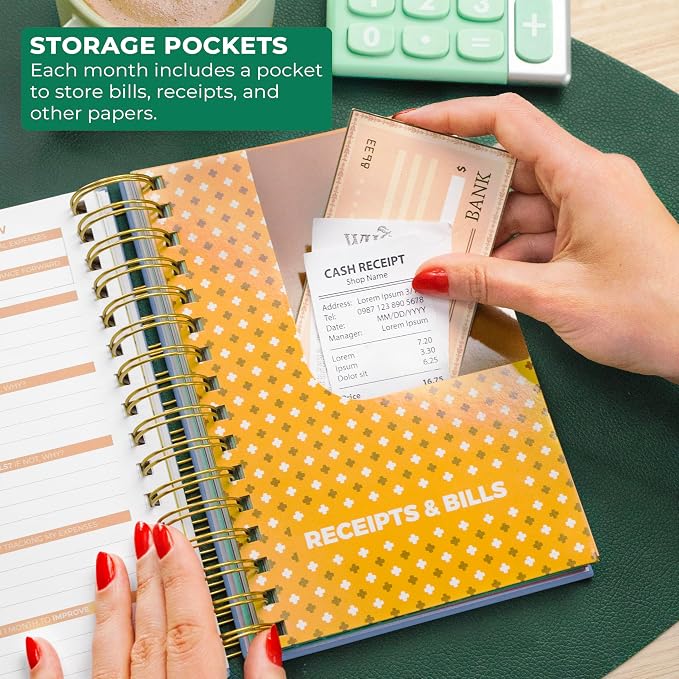Clever Fox Budget Planner & Monthly Bill Organizer With Pockets. Expense Tracker, Budgeting Journal & Financial Book. Medium, 5.1x8.2" (Lavender)