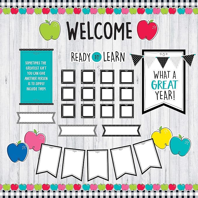 CTP Doodle Apples 6" Cut-Outs (Core Decor) Classroom Decor (10420 Creative Teaching Press)