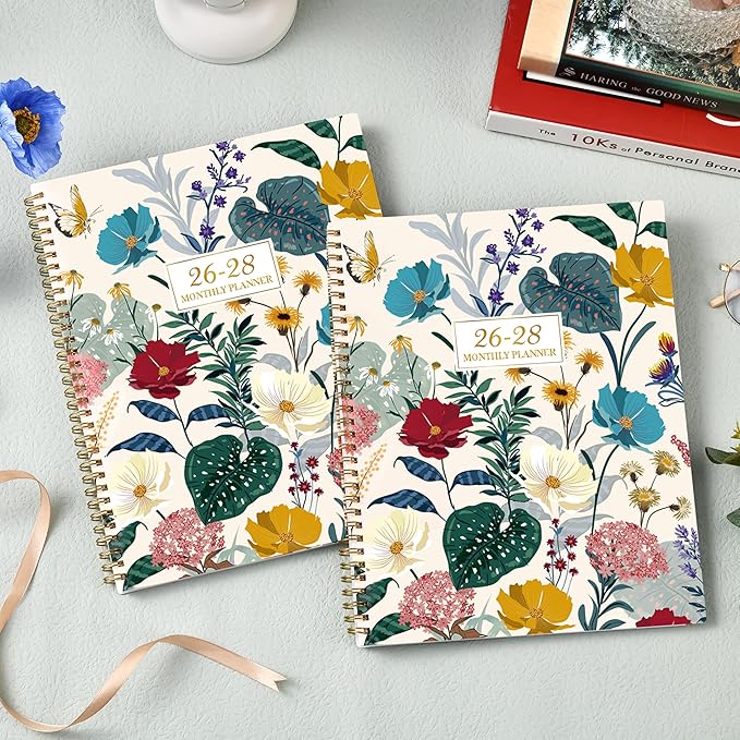 2026-2028 Monthly Planner/Calendar - 3 Year Monthly Planner 2026-2028, 9'' x 11'', Jan. 2026 - Dec. 2028, 36- Month Calendar with Colorful Tabs,Pocket