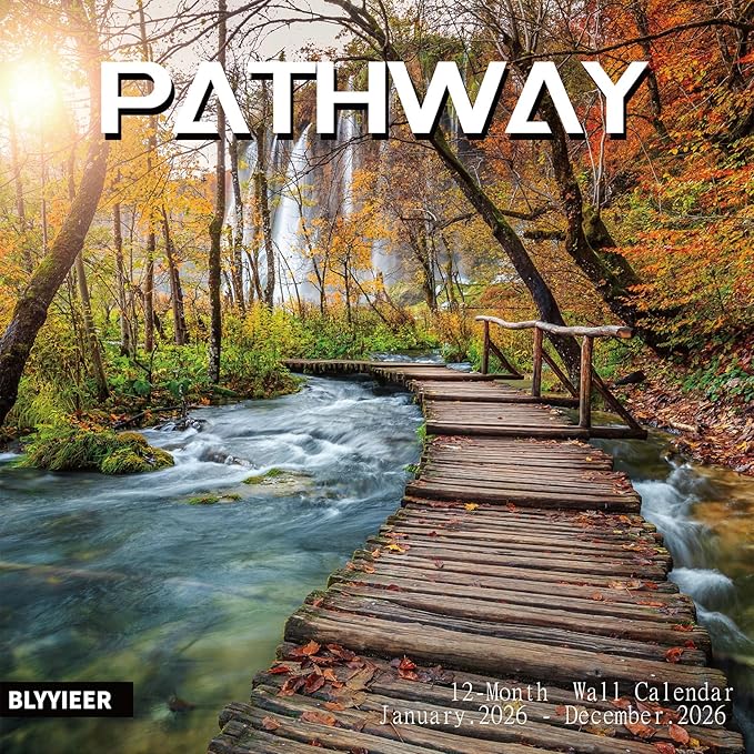2026 Wall Calendar PATHWAYS | Hangable Wall Calendars | 12" x 24" (Open) | Thick & Sturdy Paper for Organizing & Planning | Home and Office | Giftable | PATHWAYS