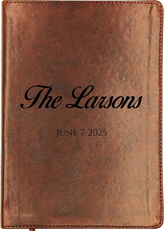 Personalized ESV Bible, Wide Margin, Custom Holy Bible, English Standard Version (Family Name)