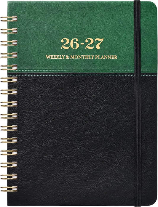 Planner 2026-2027 - Weekly Monthly Planner 2026-2027, Calendar Planners with Elastic Closure, Inner Pocket, 6.1'' x 8.3'', July 2026 to June 2027