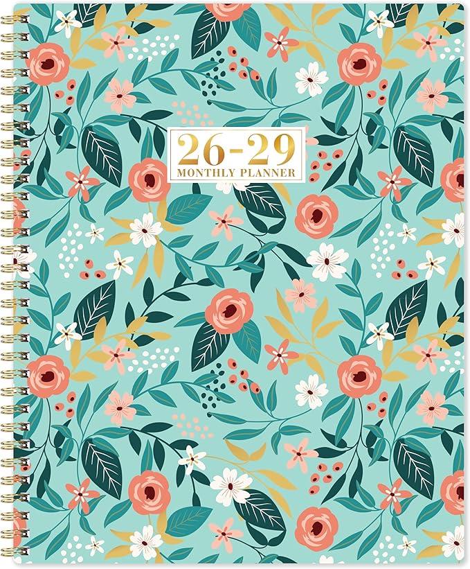 2026-2029 Monthly Planner/Calendar - JUL. 2026 - JUN. 2029, 9" × 11", 3 Year Monthly Planner 2026-2029, Large 36-Month Calendar with Tab, Back Pocket, Twin-Wire Binding, Premium Paper, Note Page