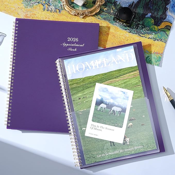 2026 Weekly Appointment Book/Planner - Daily Hourly Planner 2026, JAN 2026 - DEC 2026, 9" x 11" Appointment Book, Monthly Tabs, Hourly Interval, Thick Paper