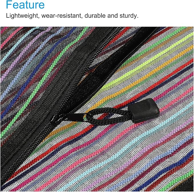 MECCANIXITY Mesh Zipper Pouches, A4 Colorful Pencil Case Document File Bags Storage Organizer for Office Supply Travel Accessory, Black Pack of 6