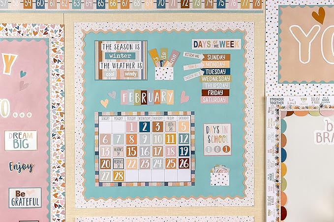 Teacher Created Resources Light Brown Scalloped Border Trim (TCR7129)