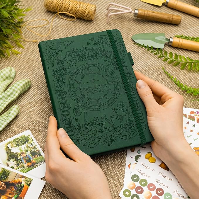 Legend Gardening Journal – 5-Year Garden Journal Planner & Log Book with Gardening Calendar & Plant Logs – Hardcover Garden Planner (Forest Green)