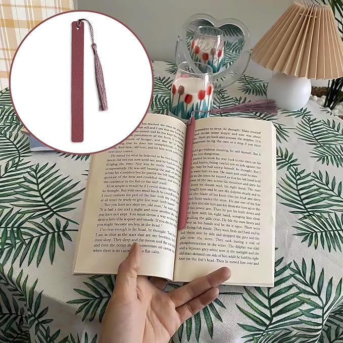 12 Pcs Pastel Leather Bookmarks - Colorful Bookmarks for Women, Students, Teachers & Book Lovers (12 Colors)