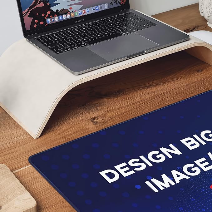 Custom 16" X 35.5" Playmat with Photo Logo Text, Personalized Big Mouse Pad, Mouse Pad Custom for Desk, Gift for Men Dad Boyfriend Husband on Birthday Christmas Anniverary