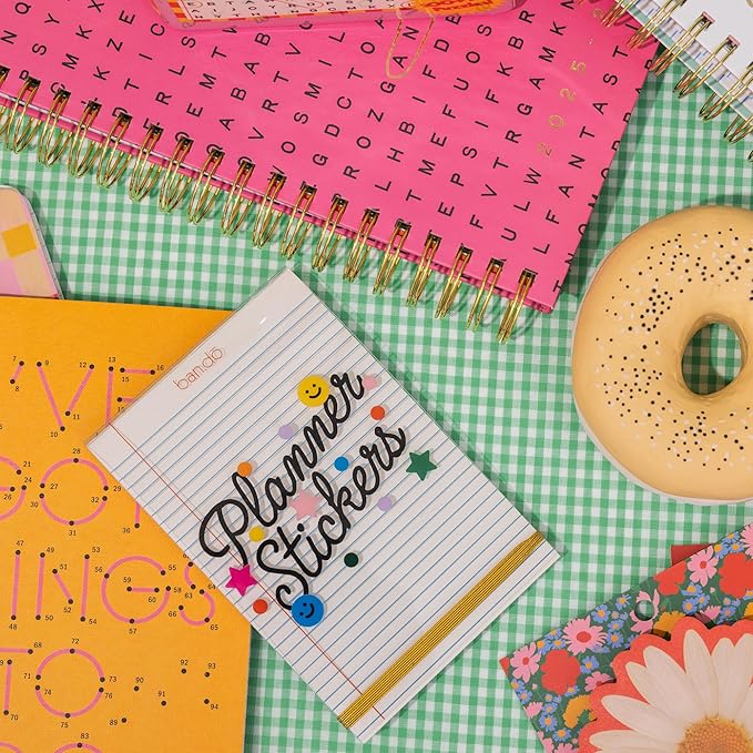 ban.do Sticker Book of Planner Stickers, 40 Sticker Sheets with Colorful/Fun/Positive Stickers for Journals and Planners, Issue One