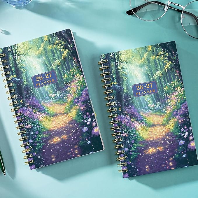 2026-2027 Pocket Calendar/Planner - Weekly & Monthly Pocket Planner for Purse, JUL. 2026 - JUN. 2027, 6.8" x 4.1", Pocket Planner 2026-2027, Strong Twin - Wire Binding