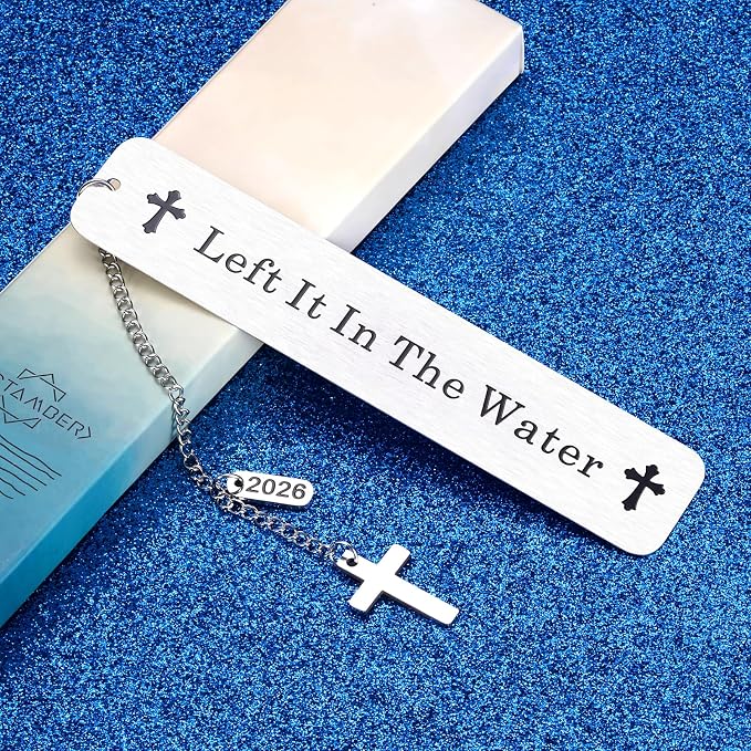 Baptism Gifts for Boys Girl 2026 Adult Baptism Gifts for Women Men Christian Bookmarks for Women Teen Boys Girls Goddaughter Godson Christening Gift for Son Fist Communion Confirmation Gifts for Girls