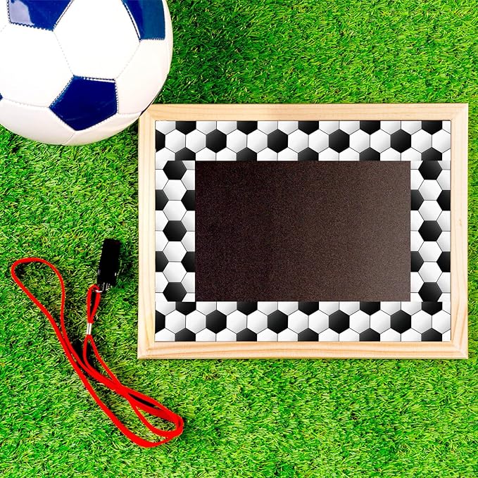 Whaline 32.8 Ft Soccer Bulletin Board Borders 3D Black White Soccer Die-Cut Board Trim for Sport Party Back to School Classroom Office Chalkboard Decoration