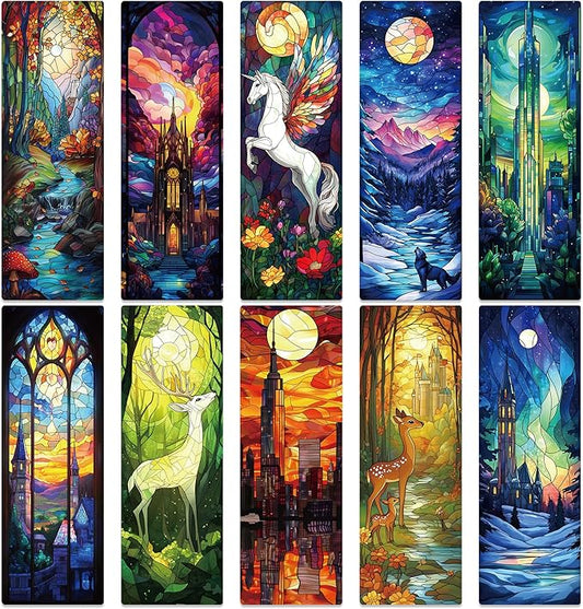 Fantasy Bookmark Bulk Gifts - 100 Pcs Personalized Paper Bookmarks for Women Book Lovers Novel Fans Dark Romance Merch Vintage Art Reading Accessories Bookish Gift for Birthday Christmas