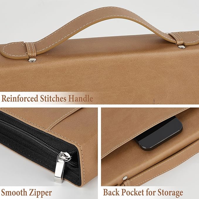 Bible Cover Case for Women and Men, PU Leather Bible Bag Bible Study Supplies Accessories with Detachable Wrist Strap