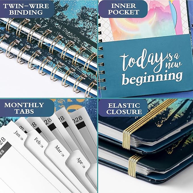 2026-2029 Monthly Planner - Monthly Planner 2026-2029 from July 2026 - June 2029, 3 Year Planner with Tabs and Pocket, 8.5" x 6.4"