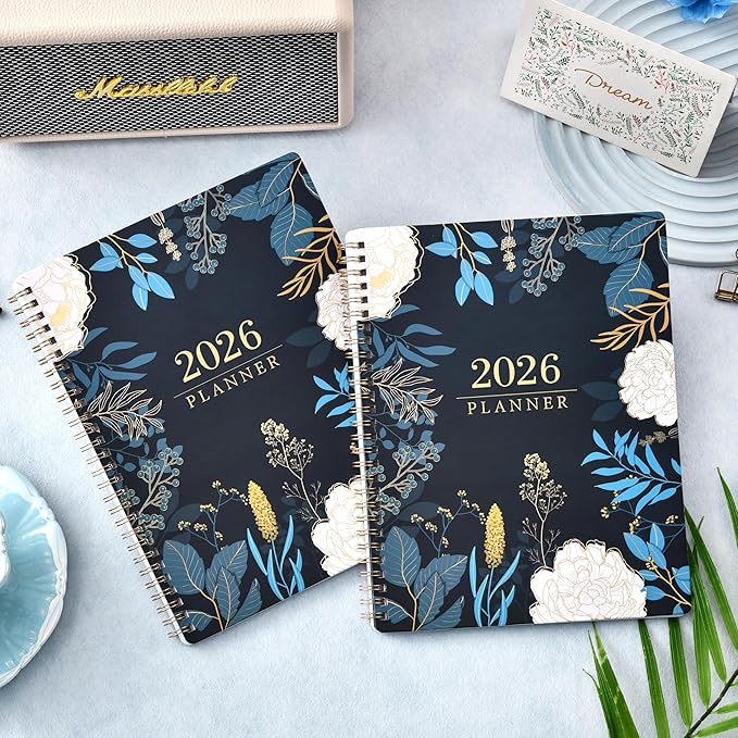 2026 Planner - 2026 Planner Weekly and Monthly, Jan 2026 - Dec 2026, 8'' x 10'', 2026 Calendar Planner with Tabs, Twin-Wire Binding, Thick Paper, Organizer for Work/School
