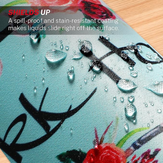 MROCO Essential Office & Gaming Mouse Pad, 8.5 x 11 Inch, Feather Arrow | Anti-Fray Stitched Edges, Functional Pattern Design, Non-Slip Rubber Base, Water and Stain Resistance
