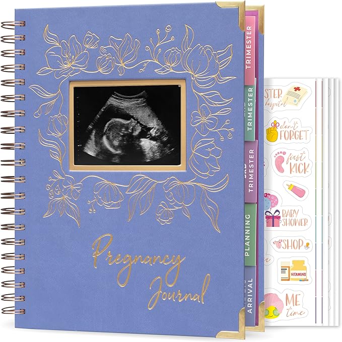 Clever Fox Pregnancy Journal & Memory Book - Pregnancy Planner & Notebook for Expecting Moms – Baby Keepsake, First Time Moms Gift (Lavender, 9" x 10.5" SonoFrame Edition)