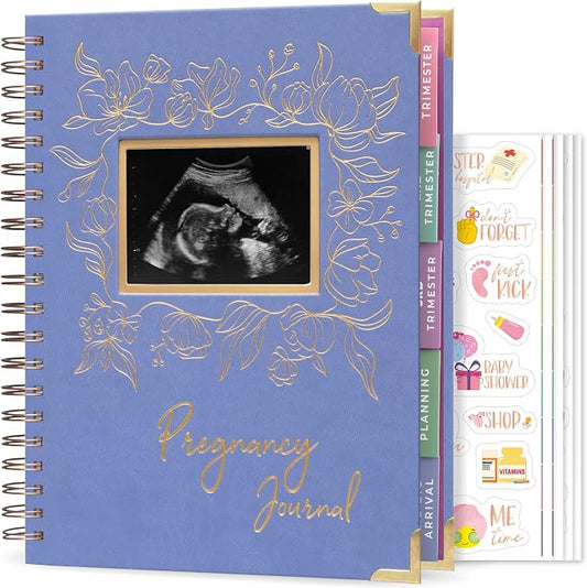 Clever Fox Pregnancy Journal & Memory Book - Pregnancy Planner & Notebook for Expecting Moms – Baby Keepsake, First Time Moms Gift (Lavender, 9" x 10.5" SonoFrame Edition)