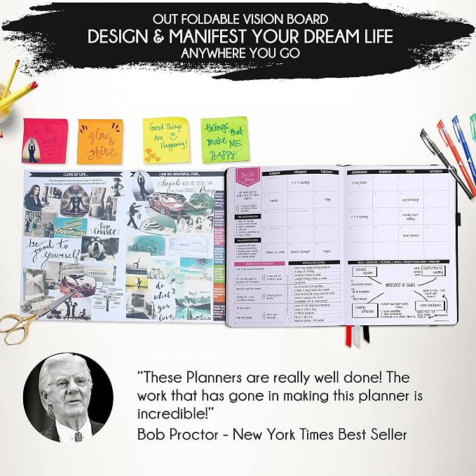 2026-2027 Weekly and Monthly Planner - 16 Month Life Planner with Productivity Time Management Daily Reflection and Gratitude Journal Includes Vision Board, Stickers & Gift Box - Sep 2026-Dec 2027