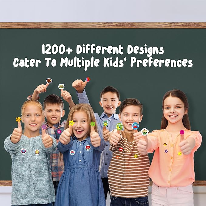 Suuuper 3750+ PCS Encouragement Stickers, 1200+ Cute Designs Fun Craft Stickers Laptop Scrapbooks Planner DIY Diary Decoration -Motivational Incentive for Kid Parent Teacher Kindergarten (50 Sheets)