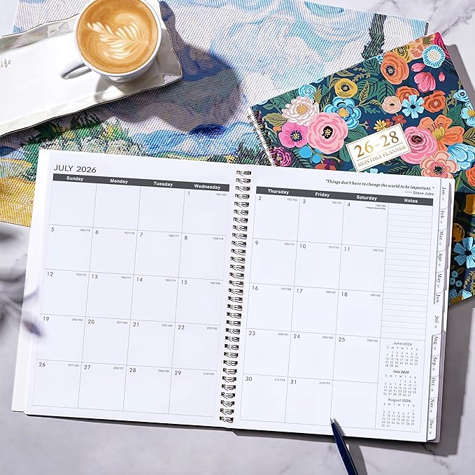 2026-2028 Monthly Planner - 2026-2028 Planner, Jul. 2026 - Jun. 2028, 9" x 11", 2 Year Plan with 24 Months Tabs, Monthly Calendar Planning