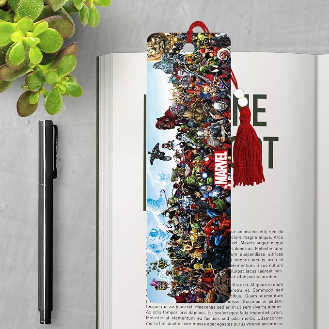 Antioch Marvel Comics - The Marvel Lineup Premier Bookmark, Multicolor, 2.25 x .022 x 7.25