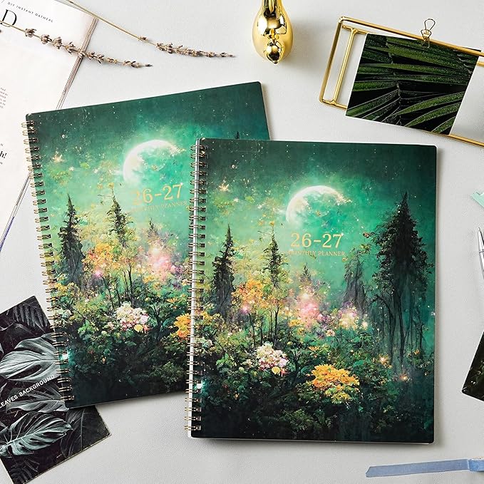 2026-2027 Monthly Planner/Calendar - Planner 2026-2027, JUL 2026 - DEC 2027, 9" x 11", 18 Monthly Planners 26-27, Monthly Calendar Planner with Spiral Binding + Tabs + Back Pocket