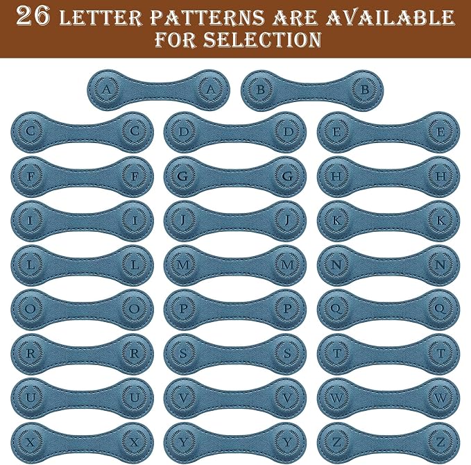 Handmade Personalized Leather Magnetic Bookmark - Custom Initial Letter Design with 26 Alphabet Choices - Durable Bookmark for Readers, Book Lovers, Women & Kids