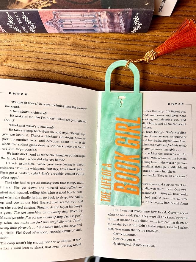 The Life of A Book Girl Bookmark, Showgirl Inspired Acrylic Bookmarks for Book Lovers, ERAS Tour Gifts