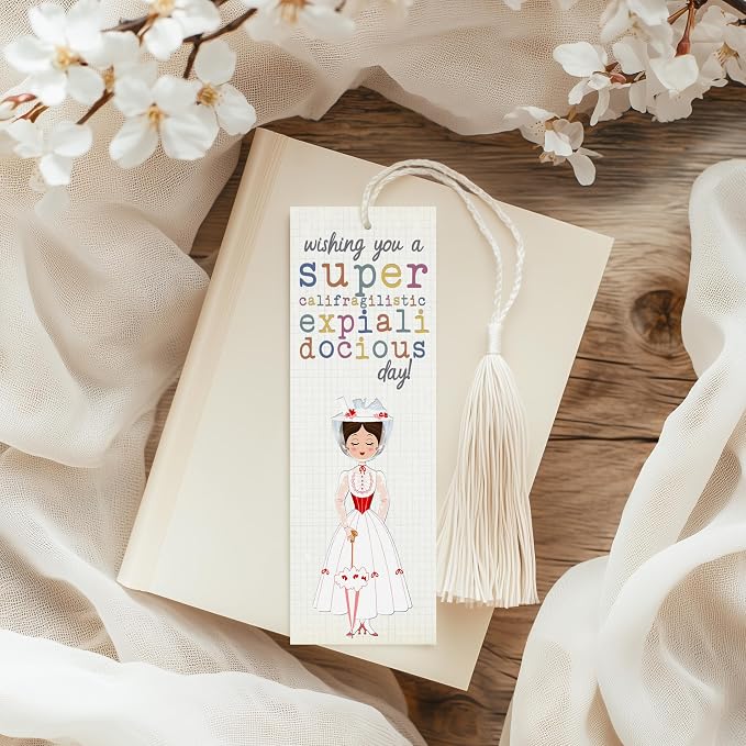 Mary Inspirational Bookmarks, Beloved Musical Book Themed Page Markers with Tassels, Set of 10