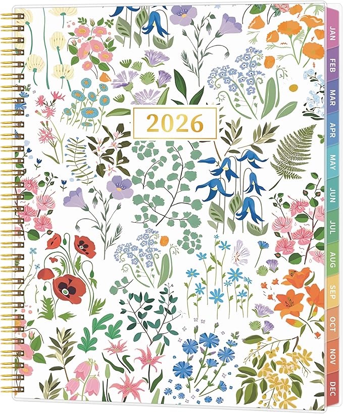 2026 Appointment Book, 30 Minutes-Hourly, Weekly ＆ Monthly Calendar Planner 2026, Jan 2026 - Dec 2026, 8.5'' x 11'', 2026 Daily Planner with Tabs ＆Pocket, Flexible Cover, Great for Office, Home, School