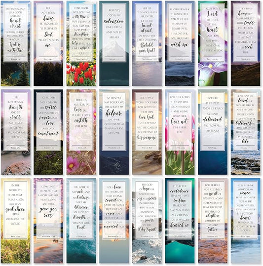 Be Not Afraid Bible Verse Bookmarks - Pack of 48