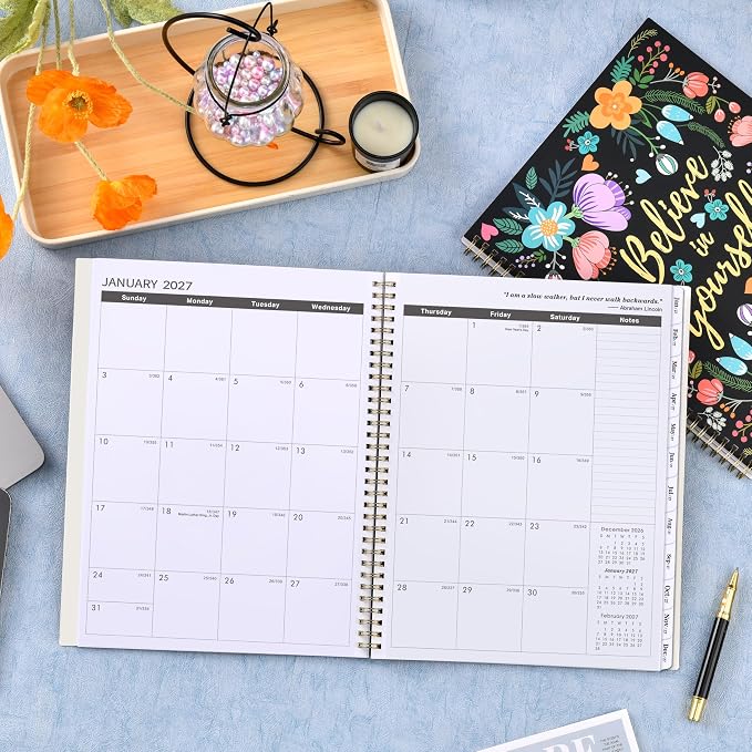 Monthly Planner 2027-2029 - 3 Year Planner 2027-2029, Jan. 2027 - Dec. 2029, 9" X 11", 3 Year Calendar 2027-2028-2029 Monthly Planner with 36-Month Tabs, Inner Pocket