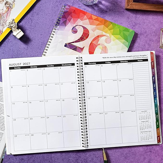 2026-2028 Monthly Planner - 3 Year Monthly Planner 2026-2028, Jan. 2026 - Dec. 2028, 3 Year Calendar 2026-2027-2028 with Colorful Tabs & Inner Pocket, 9" x 11"