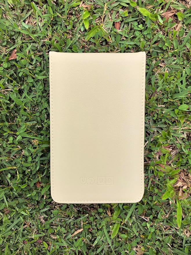 Leather Golf Scorecard Holder & Yardage Book Cover – Slim Microfiber Leather Case for Walking Players | Fits 4.5"x7" Scorecards & Yardage Books | Bonus Pencil & Scorecards