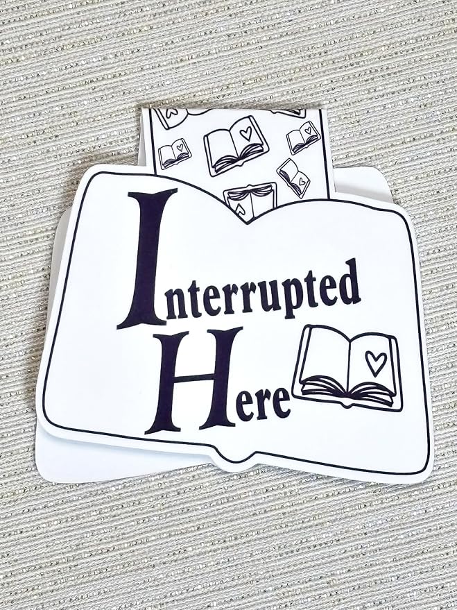 creates Magnetic Bookmark For Reading Journals Planners Scrapbooking Office Supplies Cute And Funny Bookmark For Bookworms Matte Laminate Double Sided Handmade (Interrupted Here)