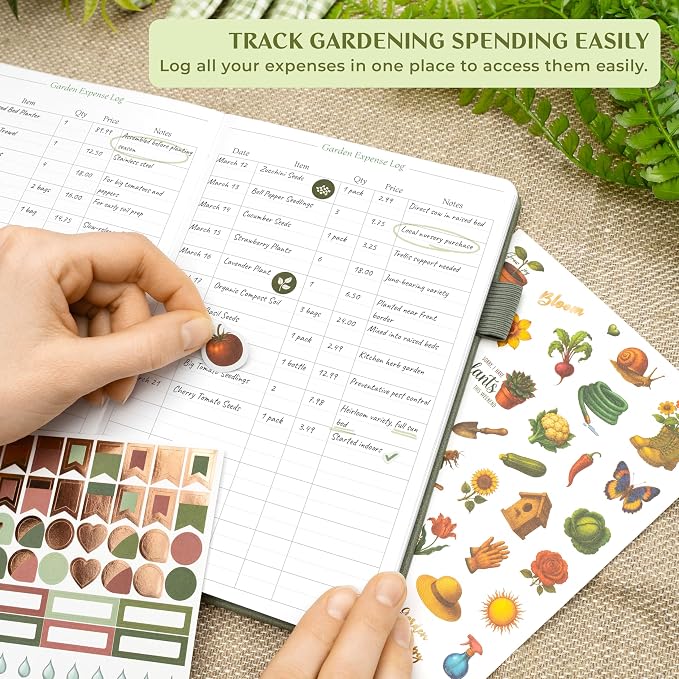Legend Gardening Journal – 5-Year Garden Journal Planner & Log Book with Gardening Calendar & Plant Logs – Hardcover Garden Planner (Cypress)