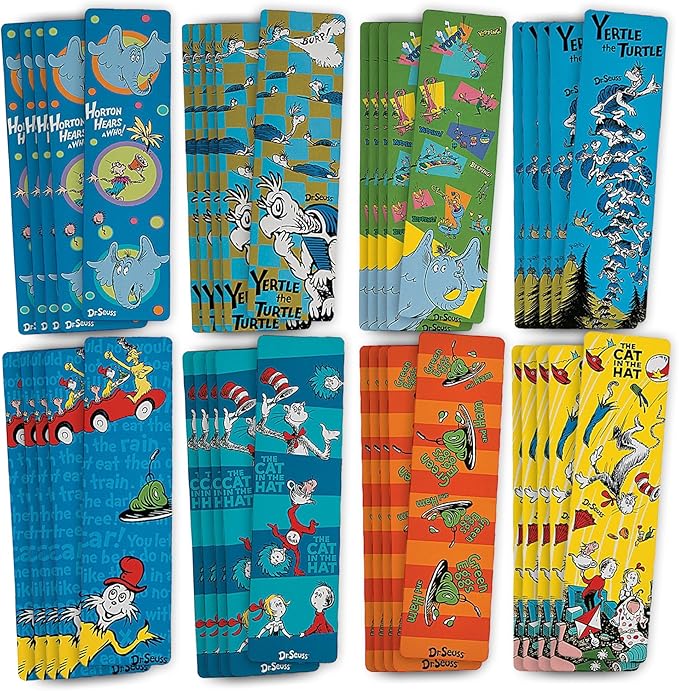 Raymond Geddes 66869 Dr Seuss Assorted Bookmarks For Kids (Pack of 50)