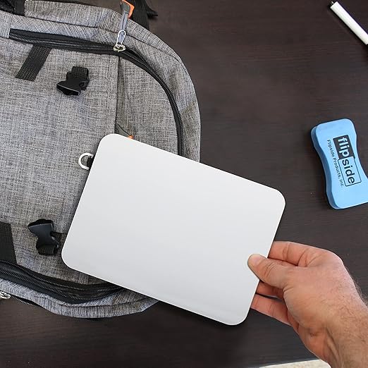 Flipside Products 6" x 9" Dry Erase White Boards, Classroom Pack, Single-Sided Lapboard for Class, Reusable for Group Participation - 24 Pack